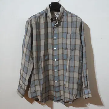 I am dork / HIDDEN BUTTON SHIRT 코랄 체크