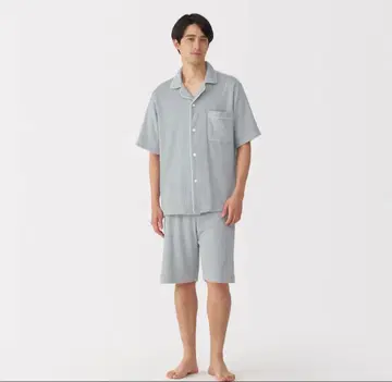 무인양품 입는 타월 양면 파일 신사 라이트 그레이 S