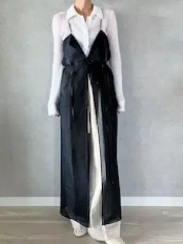 ___ce1331 T ransparent Dress 시어 원피스