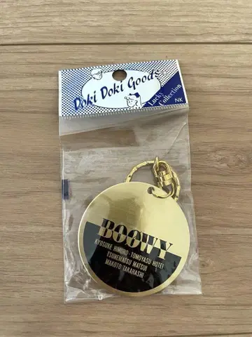 BOOWY 멤버 네임 골드 키링 스트랩 새상품 레어