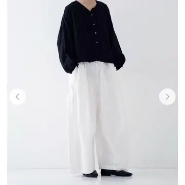 nest Robe 코튼 린넨 웨더 배럴 팬츠