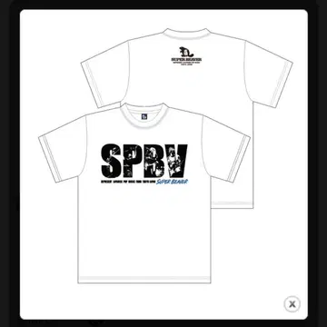 SUPER BEAVER SPBV 사진 티셔츠 M 화이트 미개봉