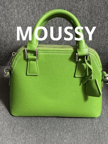MOUSSY 그린 핸드백 스트랩 포함