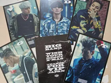 BIG BANG 사인 포함 카드 세트 VIPJAPAN