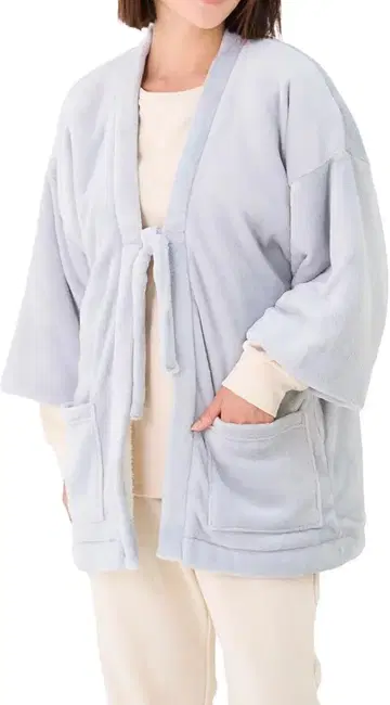 호카론 한텐 겉옷 방한 L 보아 안감 속기모 그레이 따뜻함 새상품