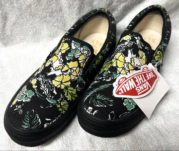 VANS SLY 콜라보 스니커즈 슬립온 꽃무늬 23.5cm