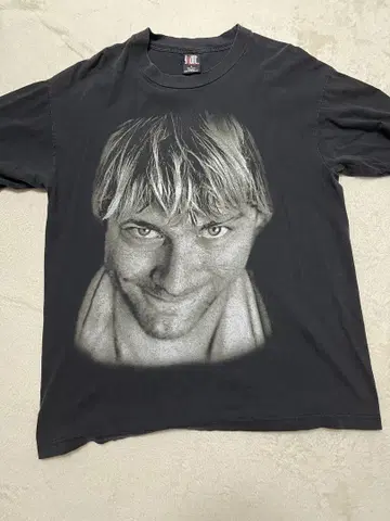 90s NIRVANA KURT COBAIN HUGE FACE 티셔츠 L