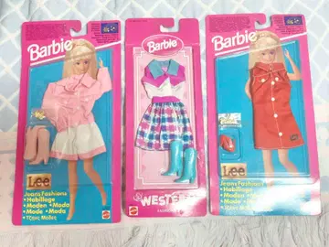 미개봉 바비 인형 의류 LEE 팬시 웨스턴 원피스