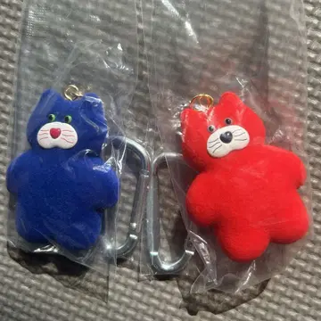 mojojojo 피규어 마스코트 파랑 고양이 빨간 고양이 2개 세트