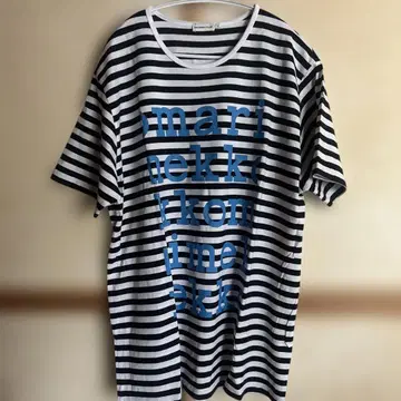 마리메꼬 티셔츠 로고 보더 XL