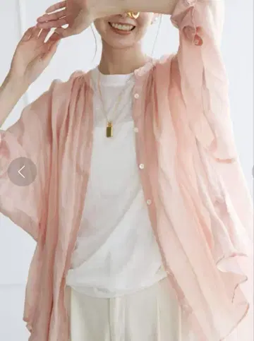 슬로브 이에나 라미 개더 셔츠
