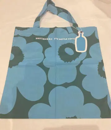 미사용 새상품 마리메꼬 블루 보틀 커피 우니코 토트백