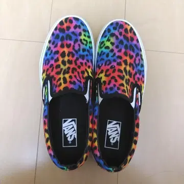 VANS 컬러풀 레오파드 슬립온