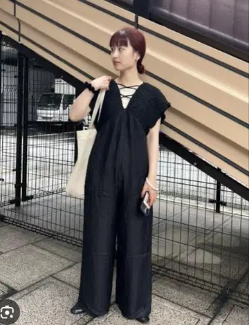 Kastane 블랙 올인원 프리 사이즈