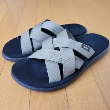 테바 Teva 보야 슬라이드 VOYA SLIDE 샌들 올리브 27cm