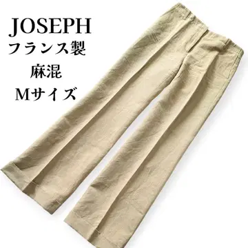 JOSEPH 조셉 린넨 코튼 와이드 팬츠 프랑스제 M 베이지