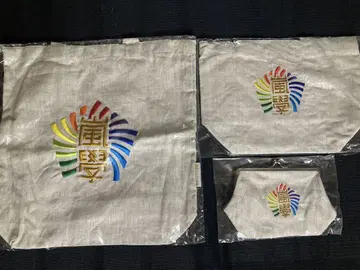 아라시 와쿠와쿠 학교 가마구치 파우치, 백 중, 백 소 3개 세트