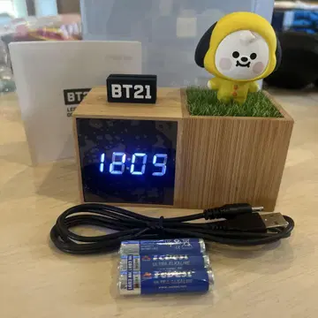 일본 미발매 한국 공식 샵 한정판 BTS 디지털 데스크 시계 치미