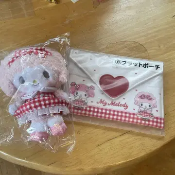 마이 피아노 봉제 인형 & 마이멜로디. 피아노 플랫 파우치
