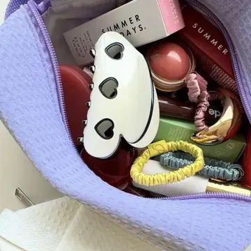 POTETE 3heart clip 화이트 포테테 헤어 클립