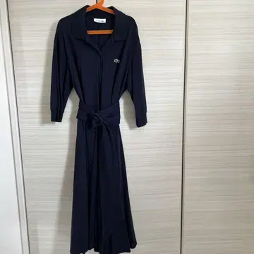 라코스테 네이비 원피스 벨트 포함 34