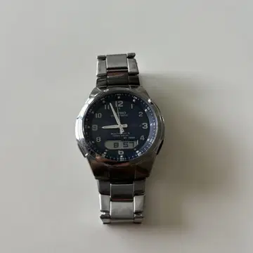 Casio 아날로그 시계 다크 블루