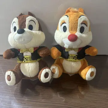 도쿄 디즈니 리조트 칩과 데일 봉제 인형 턱시도