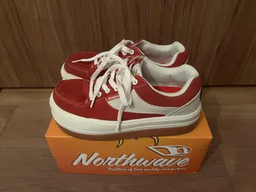 Northwave 빨간색 화이트 스니커즈