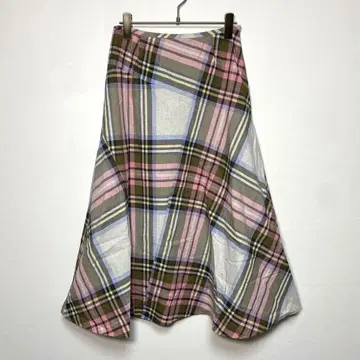 YORKLAND 요크랜드 [9] 오리지널 체크 무늬 플레어 핑크