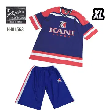 한국제 KARL KANI 칼카니 게임 셔츠 셋업 XL 90s
