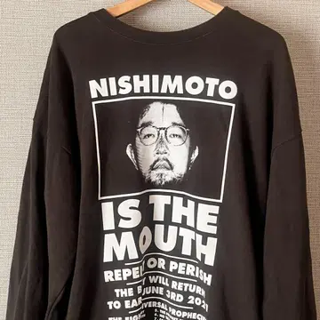 NISHIMOTO IS THE MOUTH 맨투맨 블랙(가격 인하 가능)