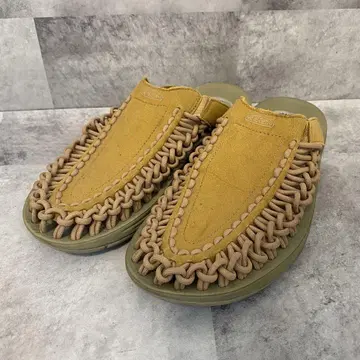 KEEN UNEEK SLIDE 유니크 슬라이드 카키 베이지 27cm