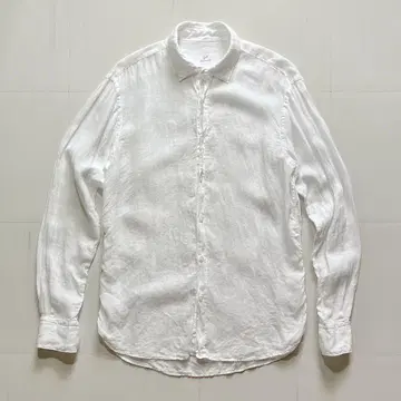 Sirio 린넨 셔츠 화이트 made in UE 이탈리아