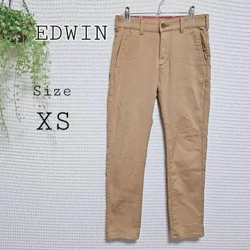 EDWIN 베이지 스트레치 치노 팬츠 XS