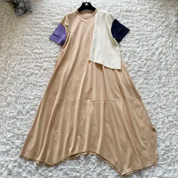 헤린 도트 사이 Layered dress/레이어드 드레스 티셔츠 원피스