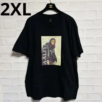 AALIYAH 티셔츠 품절 레어 인기 블랙 구제 의류 길단