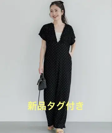 coca 주름 셔링 V 넥 올인원