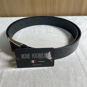 MODE FOURRURE 가죽 벨트 블랙 BLT-227