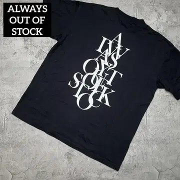 ALWAYS OUT OF STOCK 센터 로고 백 로고 티셔츠