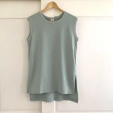 IENA 이에나 강선 천축 슬리브리스 풀오버 탱크탑 그린 새상품급