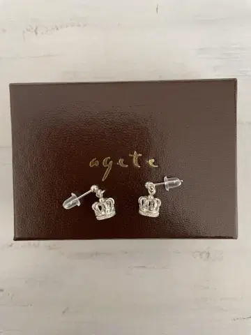 아가트 agete 왕관 크라운 귀걸이 실버 925