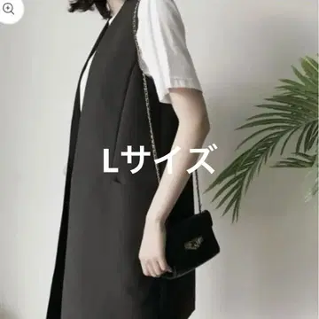 YANSOO 블랙 슬리브리스 롱 베스트