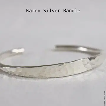 [m-BL208] Karen Silver Bangle 카렌 실버