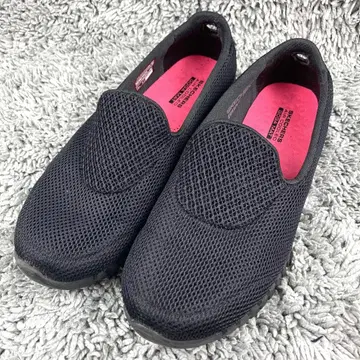 새상품급 스케쳐스 SKECHERS 슬립온 고워크 블랙 24.5