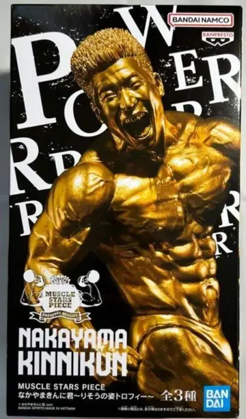 나카야마킨니군 금 골드 MUSCLE 피규어 리소우의 모습 트로피