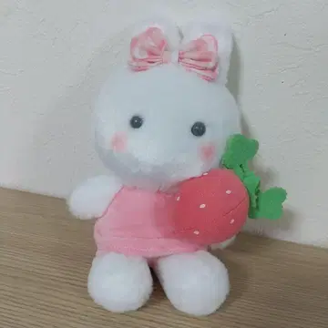 산리오 치어리 참 스위트 스트로베리 토끼 봉제 인형