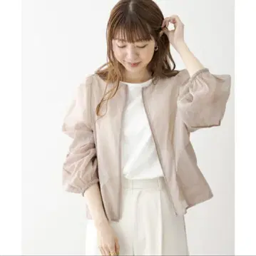 시어 퍼프 슬리브 블루종 / 어반 리서치 써니 라벨