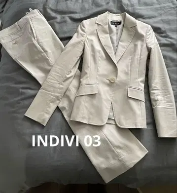 INDIVI 03 수트 상하의 셋업 팬츠 수트 취업 정장