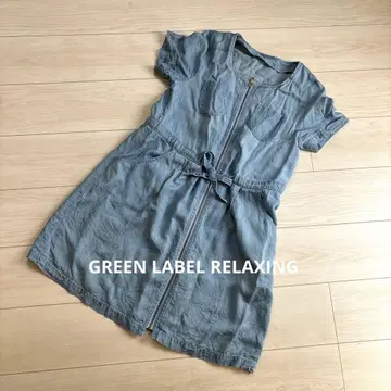 GREEN LABEL RELAXING 집업 데님풍 원피스