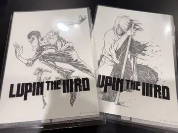 LUPIN THE IIIRD 불멸의 혈족 연필화 아트 프린트 2개 세트